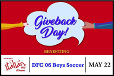 The Original Italian Pie of Kenner - Giveback Day - May 22nd - DFC 06 Boys Soccer