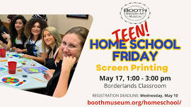 TEEN Homeschool Friday – Screen-printing