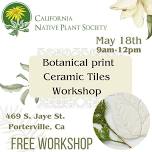 Free botanical tile workshop