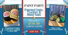 Painted Hats- Trucker or Fitted