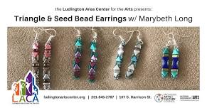 Triangle & Seed Bead Earrings w/ Marybeth Long