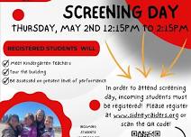 Sidney Public Schools Kindergarten Screening Day