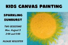 Kids Canvas Painting: Sunburst 2:00