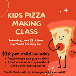 Pig Minds Kids Pizza Making Class