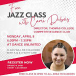 FREE JAZZ CLASS with CAMI DUBOIS, TCDT Director