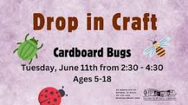 Drop in Craft: Cardboard Bugs