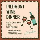 Tour of Italy Wine Dinner Series: Piedmont