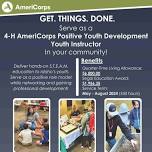 Summer Job Deadline for 4-H AmeriCorps Instructor and Internship