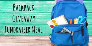 Backpack Giveaway Fundraiser Meal