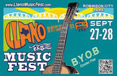 Llano Texas Music Fest Sept 27 & 28 — Untitled