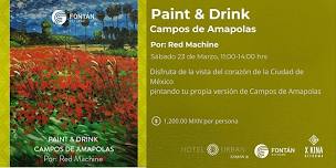 Paint & Drink | Campos de Amapolas