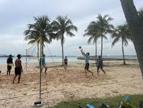 Beach Volleyball practice at ECP for a great cause