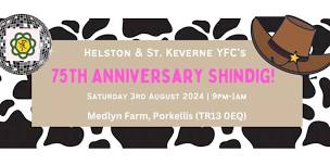 Helston & St. Keverne YFC’s 75th Anniversary Shindig!   