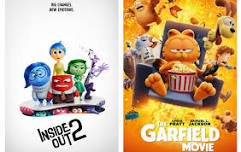 DOUBLE FEATURE: INSIDE OUT 2 (PG) and GARFIELD (PG)