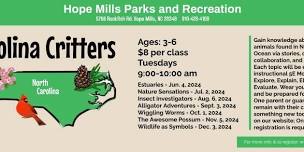 Carolina Critters at Hope Mills Parks and Rec - Nature Sensations