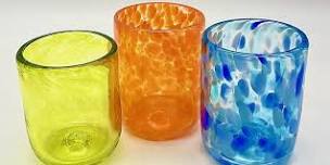 A Toast!! with your own Blown Glass!  It's all about you today.