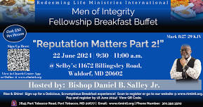 Men of Integrity Fellowship Breakfast Buffet!