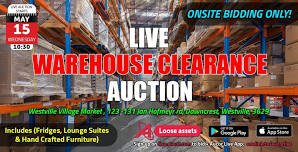 Live Warehouse Clearance Auction (Fridges, Lounge Suites & Hand Crafted Furniture)⭐️Durban⭐️