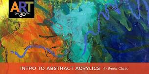 TUE AM - Intro to Abstract Acrylic Painting with Maureen Kerr