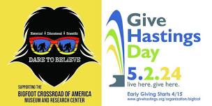 Give Hastings Day 2024 - Bigfoot Information Group