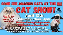 FELINE FANCY?  Come See the Amazing Cats at the BIG NEOSHO CAT SHOW!