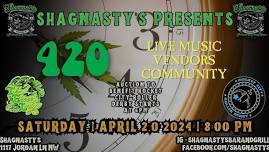 420 Fest@The Shag: 12hrs of live music + The Green Lady + Rocket City Roller Derby