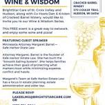 Wine & Wisdom with BrightStar Care of Hudson