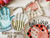 spring hand prints Toddler Time