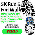 5k Run/1 Mile walk for Colton Country Days