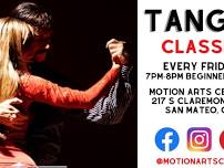 Fridays Argentine Tango Class in San Mateo