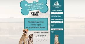 Low-Cost Vaccination & Microchip Clinic