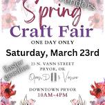 See us at the Spring Craft Fair Pryor