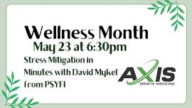 Stress Mitigation in Minutes: Wellness Month