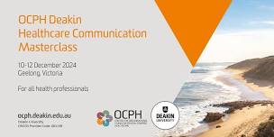 OCPH Healthcare Communication Residential Masterclass