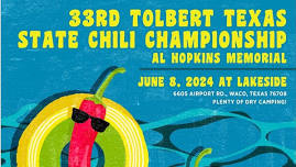 33rd Annual Tolbert Texas State Chili Championship