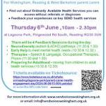 Parent Carer Health Engagement Day For Wokingham, Reading & West Berkshire parent carers