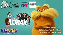 FREE showing of Dr. Seuss' The Lorax at The Temple Theatre