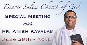 Special Meeting with Pr. Anish Kavalam