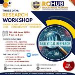 Three Days Research Workshop on Data Analysis for Business and Management Research