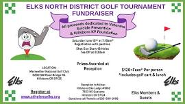 Elks N. District Golf Tournament Fundraiser