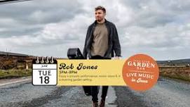 Rob Jones | 18th June | Live Music  — Lake View Garden Bar