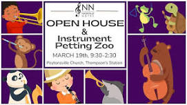 OPEN HOUSE & Instrument Petting Zoo