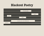 Blackout Poetry