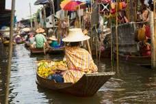 Damnoen Saduak Market and Maeklong Railway Market