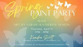 Art by Sarah-Katherine Spring Paint Party with Kendra Scott