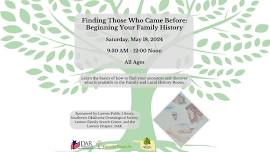 Finding Those Who Came Before: Beginning Your Family History