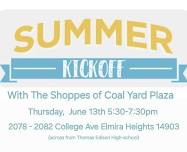 Summer Kick-Off with The Shoppes of Coal Yard Plaza