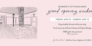 Monkee's of Highlands Grand Opening Week-end