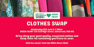 GREEN HEART Clothes Swap - Gateshead Great Big Green Week 2024