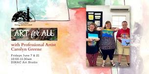 Art For All - Art Classes for Adults with Disabilities with Professional Artist Carolyn Greene